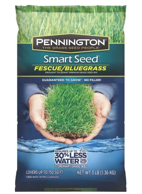 Pennington 100086834 Fescue-Bluegrass Premium Grass Seed Mixture, 3 Lbs