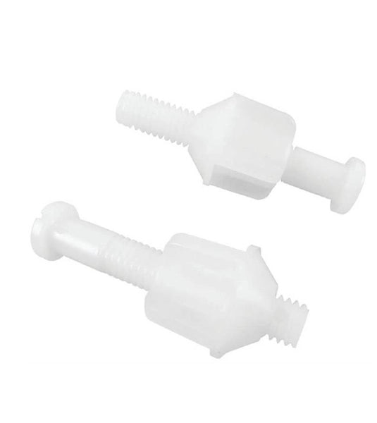 Danco 88095 Toilet Seat Hinge Bolt, 3/8", White, Plastic