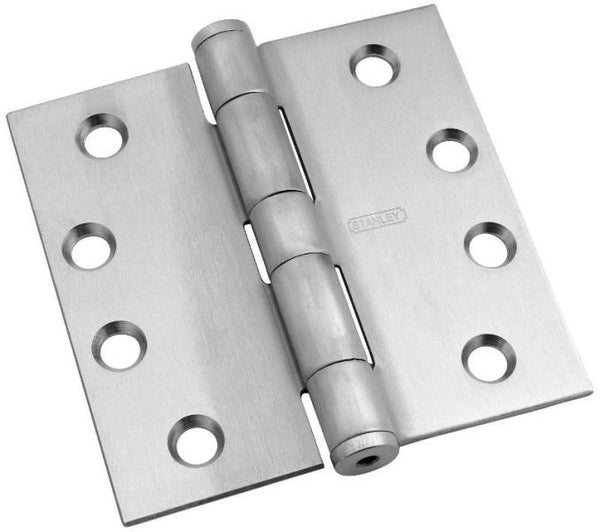 Stanley S820-639 Standard Weight Hinges, 4", Satin Chrome
