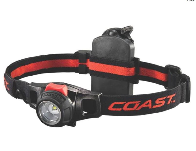 Coast TT7498CP HL7R Rechargeble Headlamp Flashlight, Twist Focus