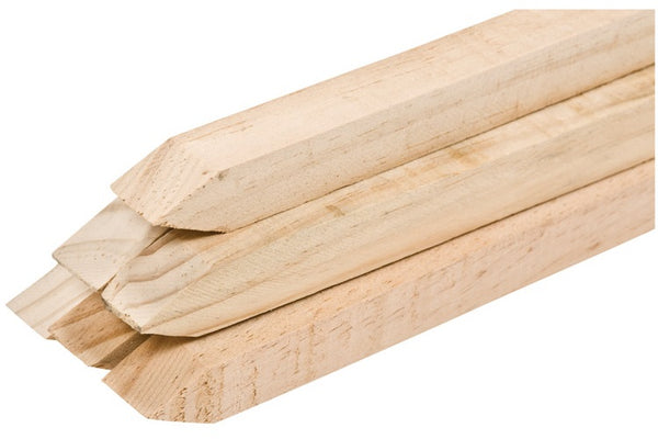 Woodstream WW5-1 Gardener's Blue Ribbon Wooden Stake, 8"H x .8"W x 60"L