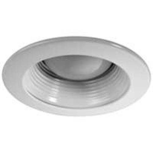 Power Zone TRIM201-WH (MTM1) Baffle Recessed Light Fixture Trim, 4", White