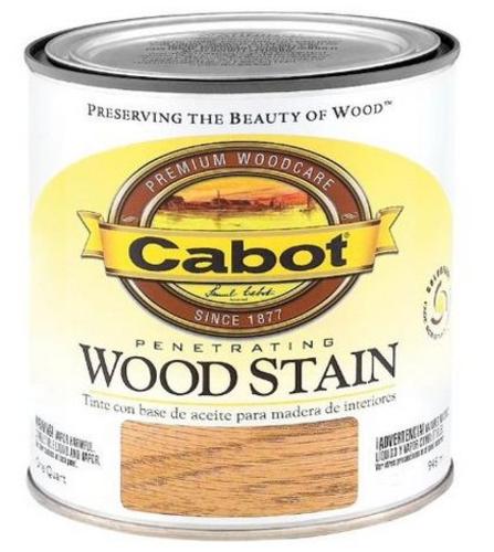 Cabot 144.0008129.005 Interior Oil Wood Stain, 1 Quart, Red Oak