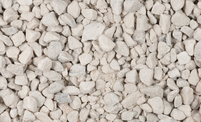 Pavestone 54141 Decorative Marble Chips Landscape Stone, White, 0.5 cu.Ft