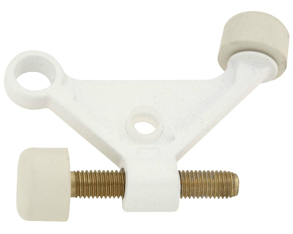 National Hardware N269-886 Adjustable Hinge Pin Door Stop, White