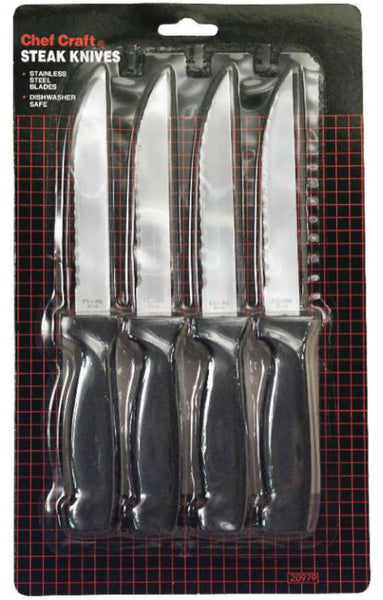 Chef Craft 20979 Steak Knive Set, 4 Piece