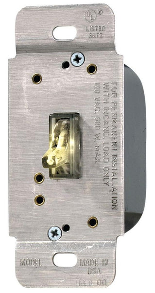 Eaton TI061L-K Single-Pole Incandescent Dimmer, 600-Watt, White