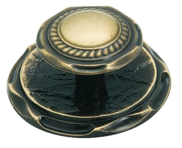 Amerock BP778AE Knob With Backplate, Antique English