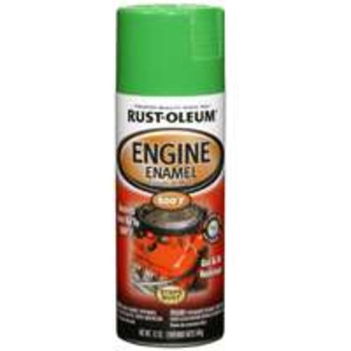Rust-Oleum 248951 Engine Enamel Spray Paint, 12 Oz, Grabber Green