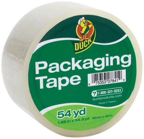 Duck 240408 Standard Packaging Tape, 1.88" x 54.6 Yards, Clear