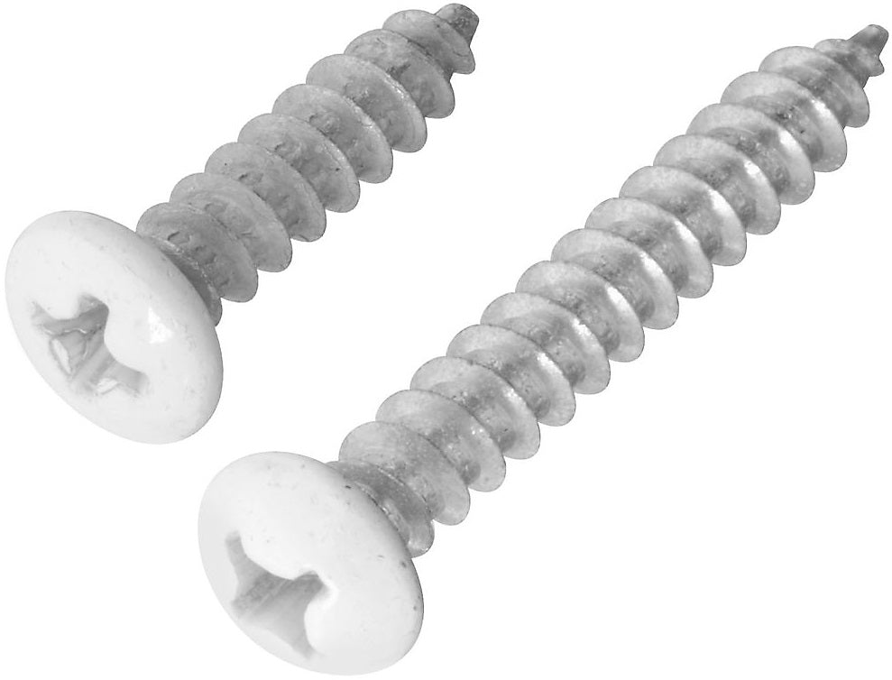 National Hardware N262-030 Pole Socket Screws, #12 x 1-1/2", White