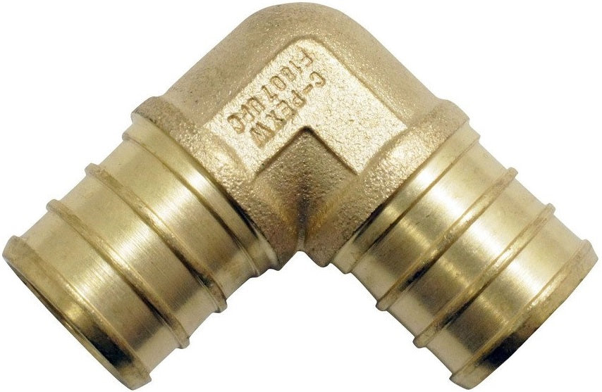 Apollo Valves CPXE34345PK Brass PEX Elbow, 3/4" x 3/4"