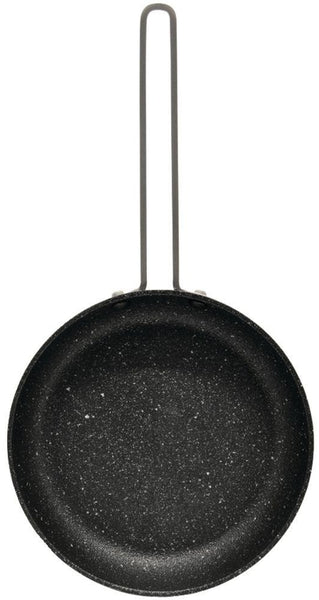Starfrit 030949-012 The Rock Personal Fry Pan with Stainless Steel Wire Handle, 6.5", Black