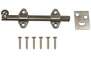 Prosource 23260-SC-PS Surface Bolts, Satin Chrome, 4"