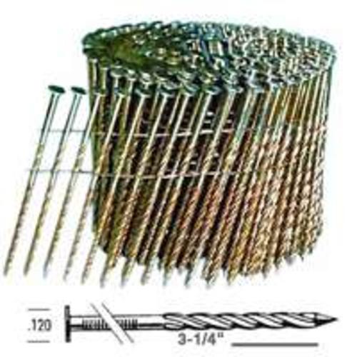 Bostitch C12S120DG "Galv-A-Tech"  Screw Shank 15 Coil Framing Nails, Wire Collated