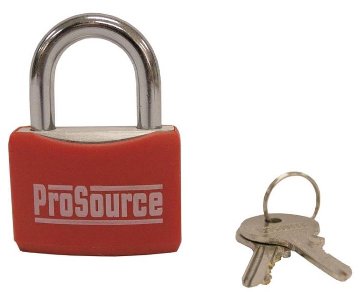 ProSource Y-40AP Padlock, Aluminium, Red, 1-9/16", 40 MM