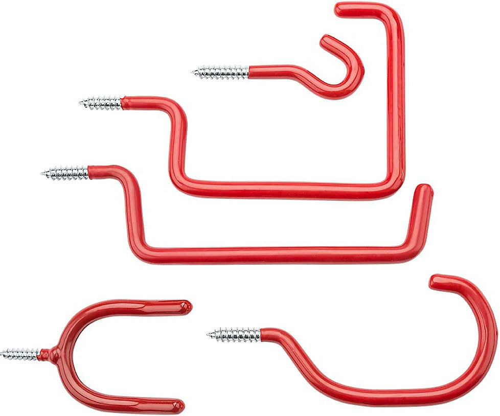National Hardware N112-036 V2238 Home Hook Assortment, Vinyl coated, Red