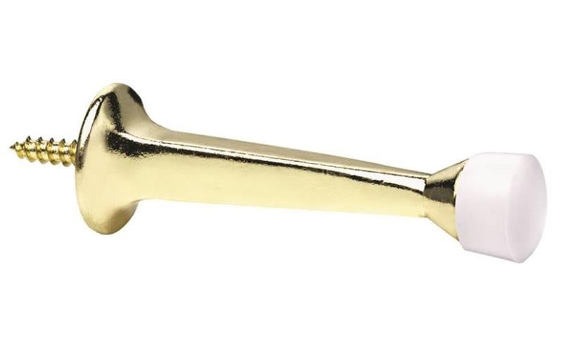Prosource CL-208C-PB-PS Doorstops Baseboard, Polished Brass