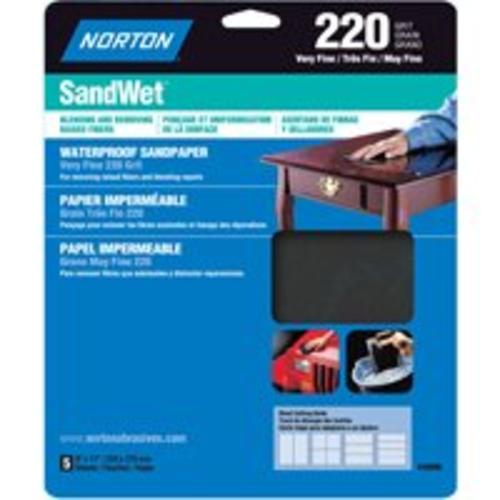 Norton 48090 Sandwet Wet & Dry Sandpaper, 9" x 11"