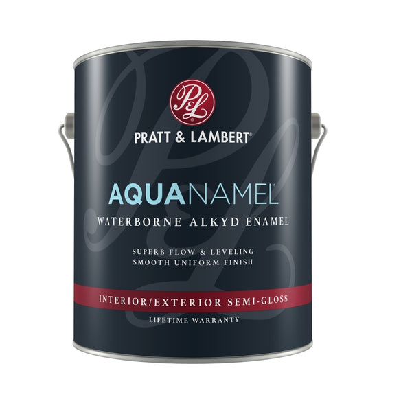 Pratt & Lambert Z0890 Aquanamel Waterborne Alkyd Enamel, 1 Gallon