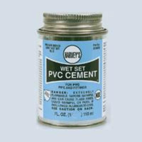 Harvey 018420-12 Wet Set Blue Pvc Cement 16 Oz