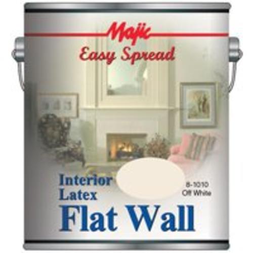 Majic 8-1010-1 Easy Spread Interior Latex Flat Wall Paint, 1-Gallon, Off White