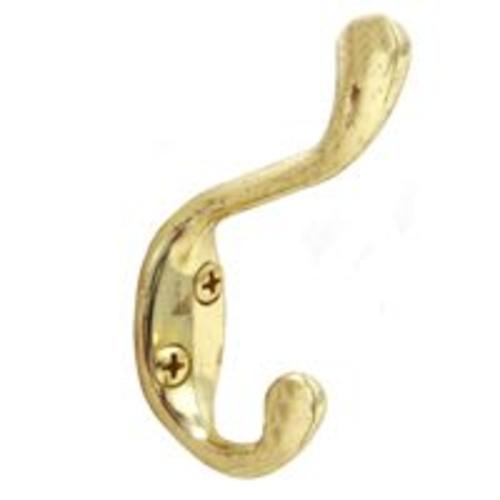 Mintcraft H6271007PB Coat & Hat Hook, Polished Brass