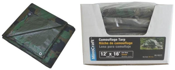 Mintcraft C1212110-D Camouflage Tarp, 12&#039; X 16&#039;