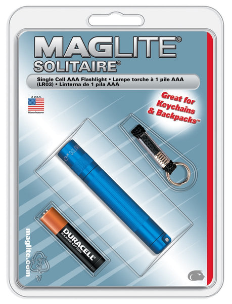 Maglite Solitaire SK3A116 AAA Cell Flashlight, Blue