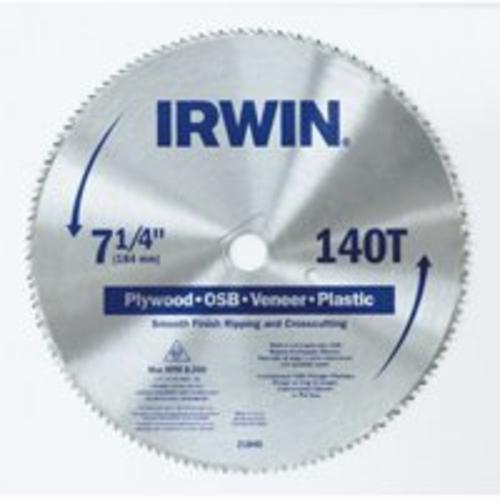 Irwin 21840ZR Circular Saw Blade 7-/14" x 140 Teeth