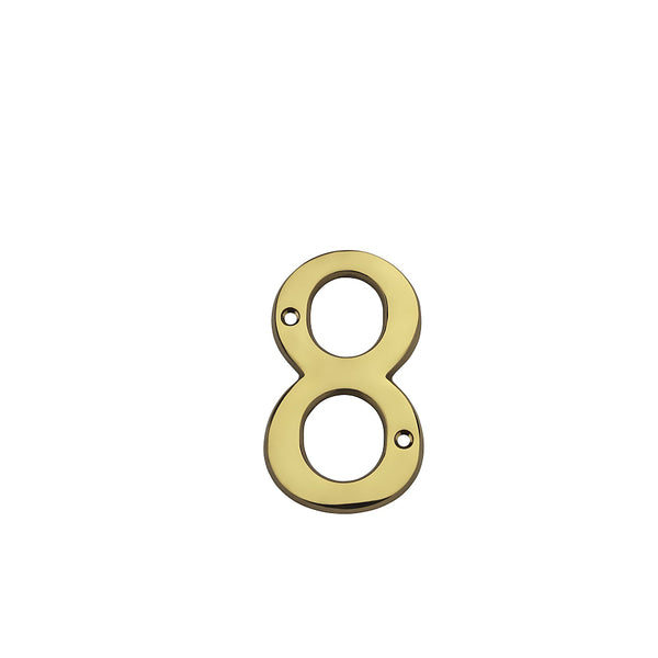 National Hardware N197-855 V1900 #8 House Numbers, Solid Brass, 4"