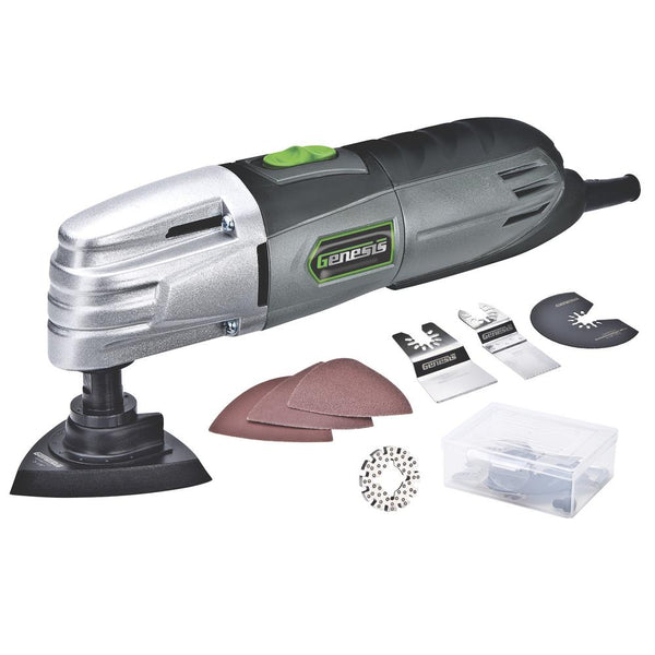 Genesis GMT15A Multi-Purpose Oscillating Tool, Corded, Grey