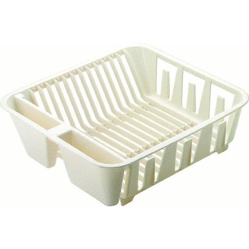Rubbermaid 6049-AR BISQU Twin Sink Dish Drainer, Small