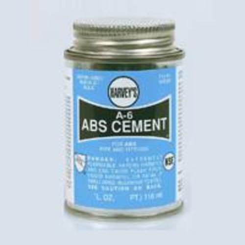 Harvey 018520-12 Abs Cement, 16 Oz, Black