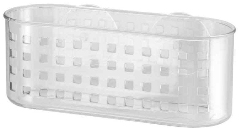InterDesign 41600 Suction Shower Basket, Clear
