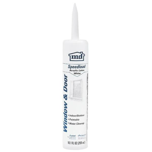 GE Sealants & Adhesives GE14563 Speedload Latex Caulk, 10.1 Oz, White