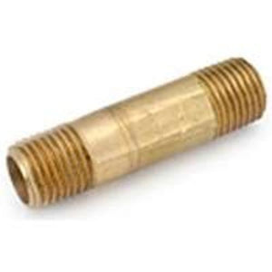 Anderson Metals 736113-0440 Brass Nipples, 1/4" x  2-1/2"
