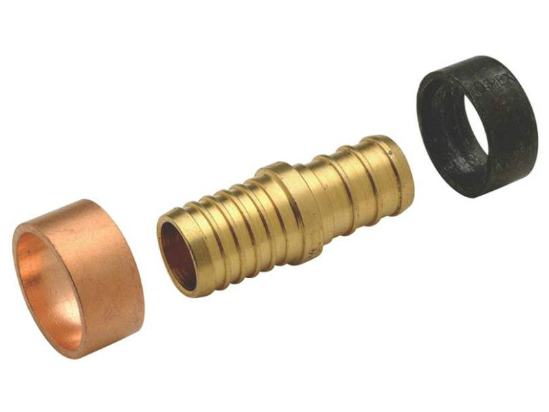 Apollo Valves APXBC1212 Poly B x PEX Coupling, Brass, 1/2" x 1/2"