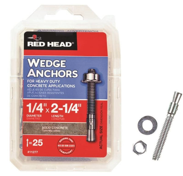 Red Head 12377 Truebolt Wedge Anchor, Steel