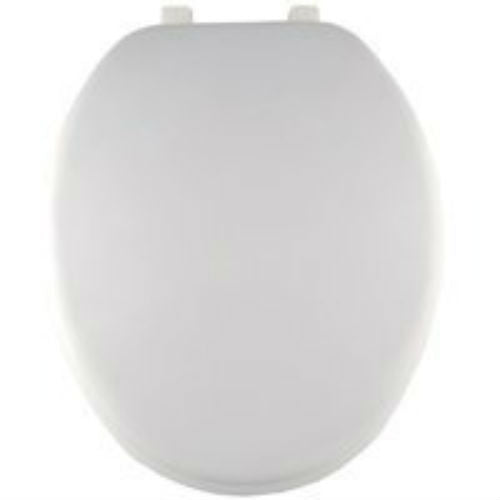 ProSource ES001-WH Elongated Toilet Seat, 19", White