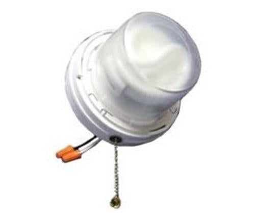 Allied Moulded LH-CFL2 CFL Luminaire With Wire Leads & Pull Chain, 13 Watts