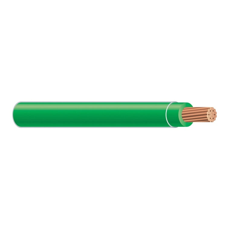 Southwire 22968252 Stranded THHN Building Wire, 12 Gauge, Green, 100&#039;
