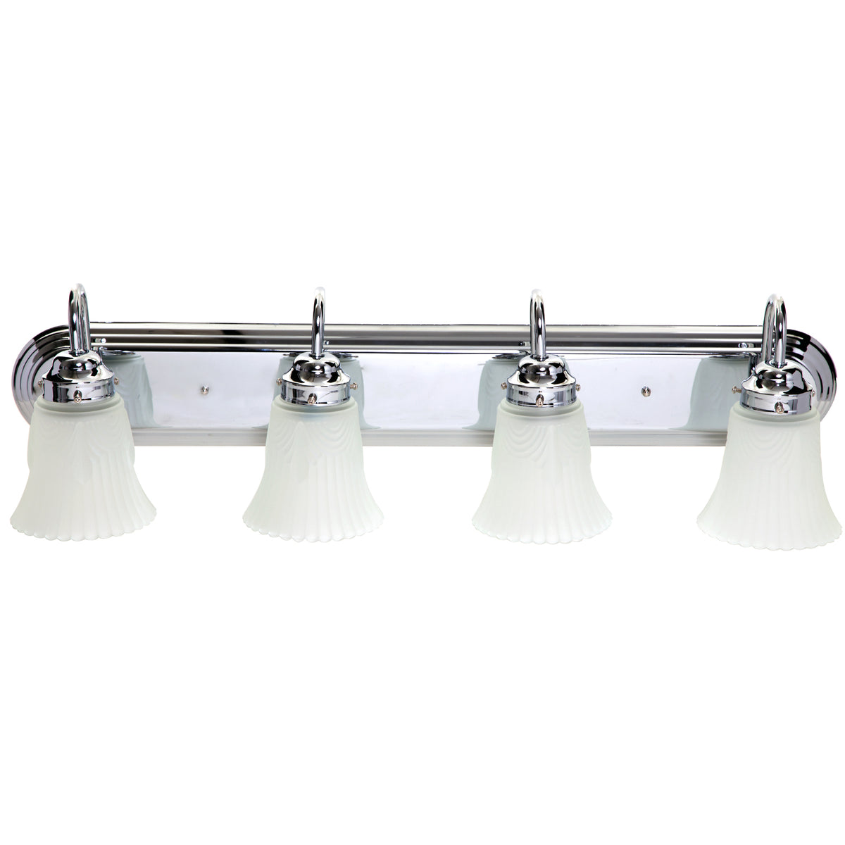 Boston Harbor RF-V-027-CH-3L Four Light Vanity Wall Fixture, Chrome