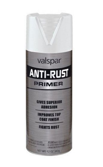 Valspar 044.0021952.076 Anti-Rust Primer Spray, White Metal, 12 Oz