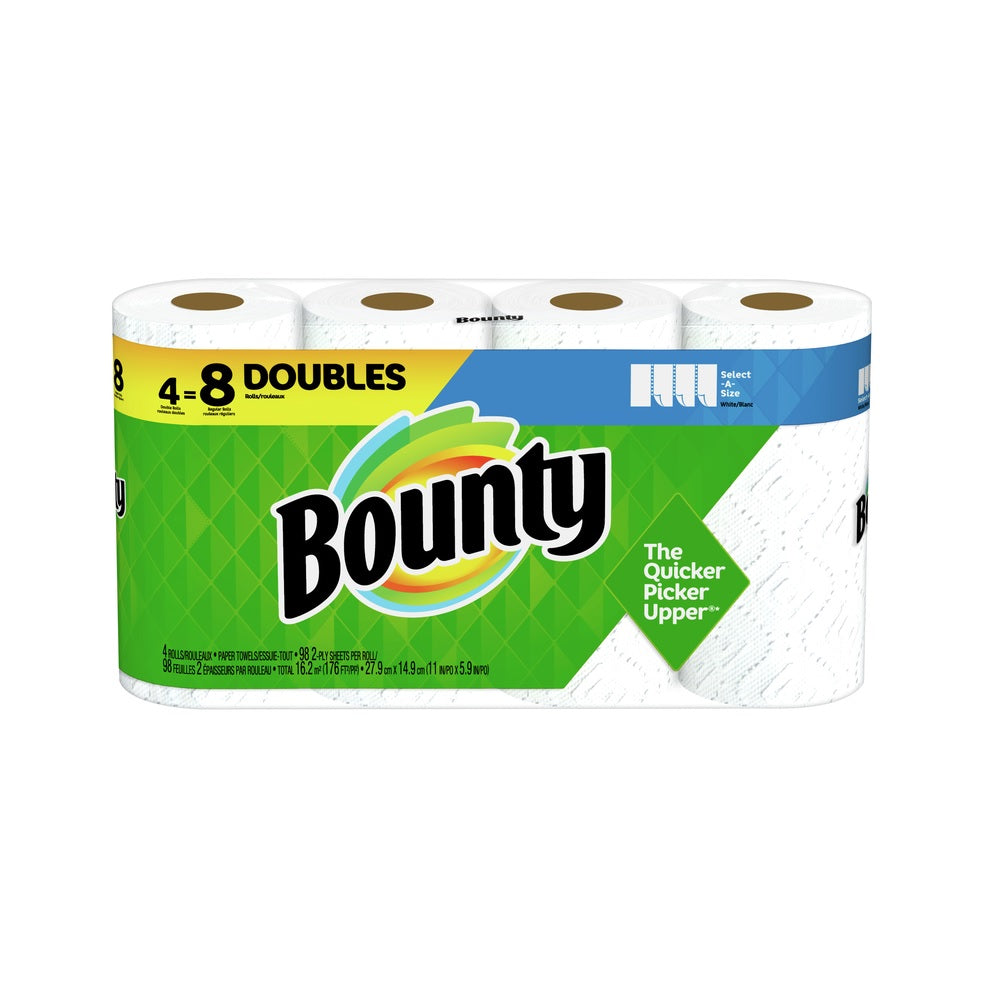 Bounty 66575 Select-A-Size Paper Towels, White