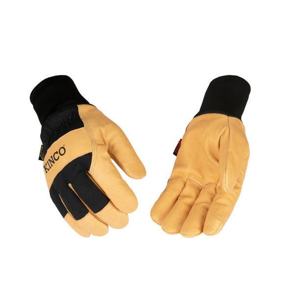 Heatkeep 1928KW-M Men's Work Gloves, Medium, Blue/Golden/Yellow