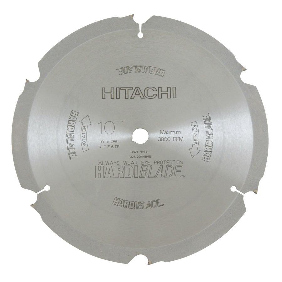 Hitachi 18108 Diamond Saw Blade, 10" Dia, 6 Tpi