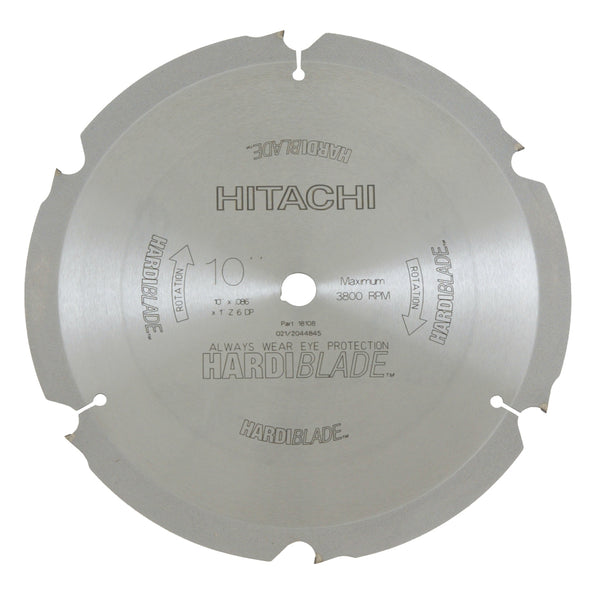 Hitachi 18108 Diamond Saw Blade, 10" Dia, 6 Tpi
