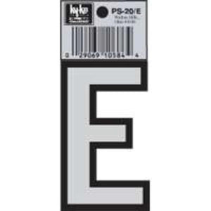 Hy-Ko PS-20/E Vinyl lettering Reflective House Letter E, Size 3-1/4"