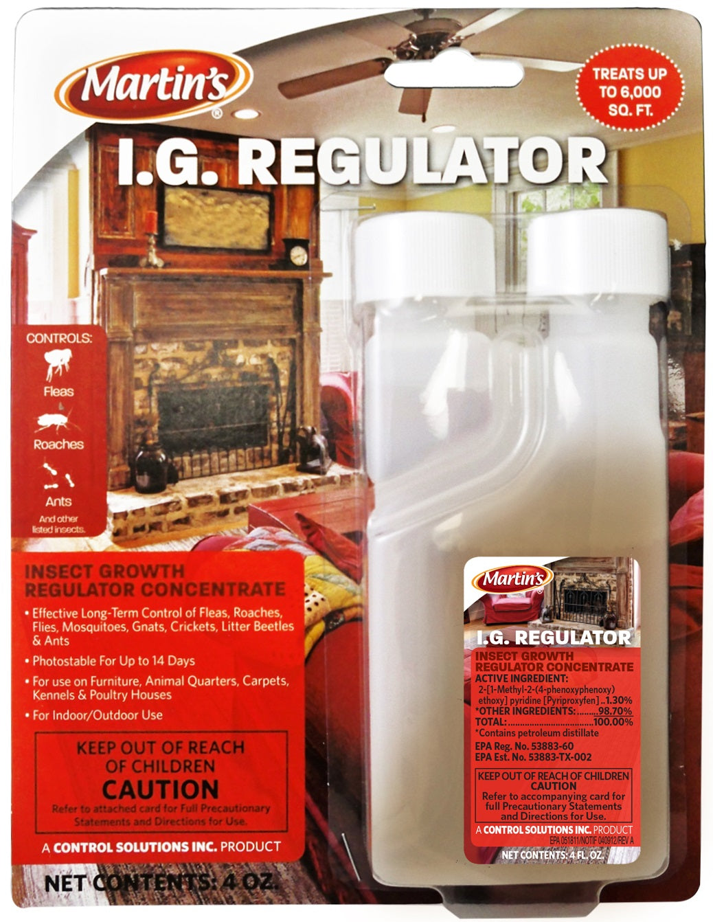 Martin's 82005202 I.G. Regulator Insect Growth Regulator, 4 Oz